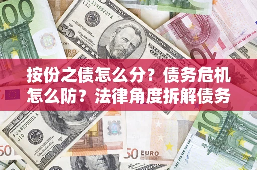 武汉按份之债怎么分？债务危机怎么防？法律角度拆解债务分配与风险自保指南