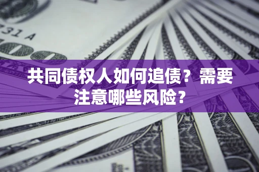 武汉共同债权人如何追债？需要注意哪些风险？