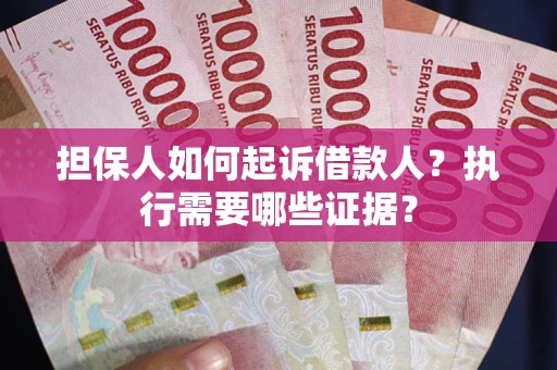 武汉担保人如何起诉借款人？执行需要哪些证据？