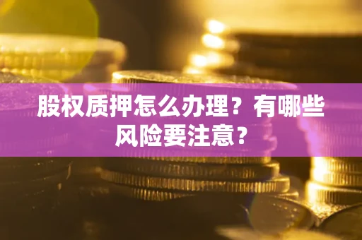 武汉股权质押怎么办理？有哪些风险要注意？