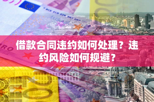 武汉借款合同违约如何处理？违约风险如何规避？