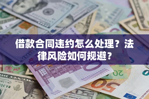 武汉借款合同违约怎么处理？法律风险如何规避？