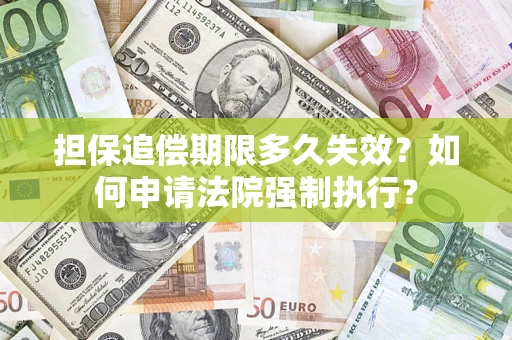 武汉担保追偿期限多久失效？如何申请法院强制执行？