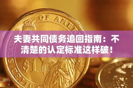 武汉夫妻共同债务追回指南：不清楚的认定标准这样破！