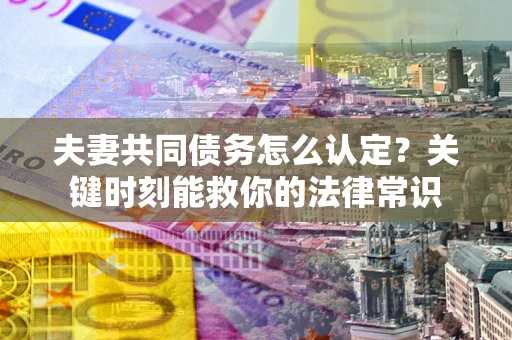 武汉夫妻共同债务怎么认定？关键时刻能救你的法律常识