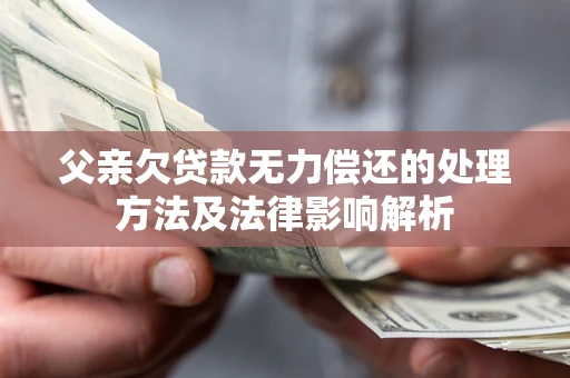 武汉父亲欠贷款无力偿还的处理方法及法律影响解析