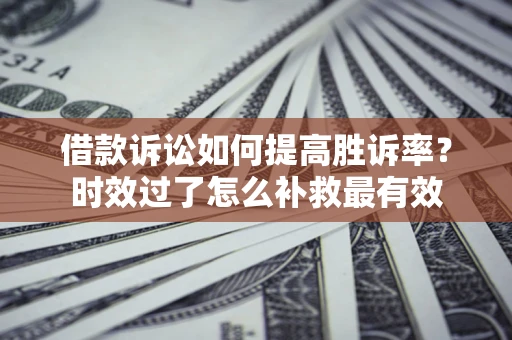 武汉借款诉讼如何提高胜诉率？时效过了怎么补救最有效