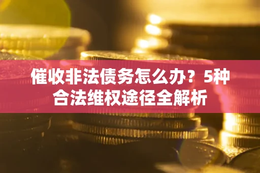 武汉催收非法债务怎么办？5种合法维权途径全解析