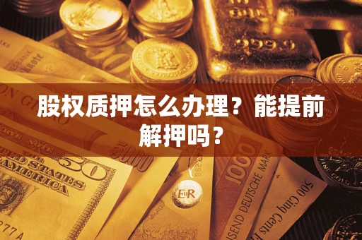 武汉股权质押怎么办理？能提前解押吗？