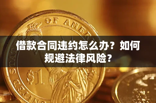武汉借款合同违约怎么办？如何规避法律风险？